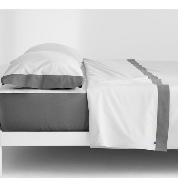 Casper Bedding Casper White Cotton Sheet Set Whitegray New Nwt